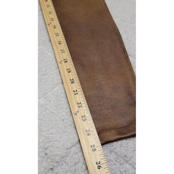 Free People Womens Brown Never Let Go Faux Leather Brown Pull On Pants‎ Size 6 - Picture 11 of 13